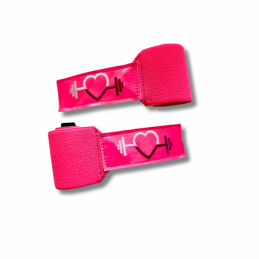 Muñequeras Love Lift - Neon Pink